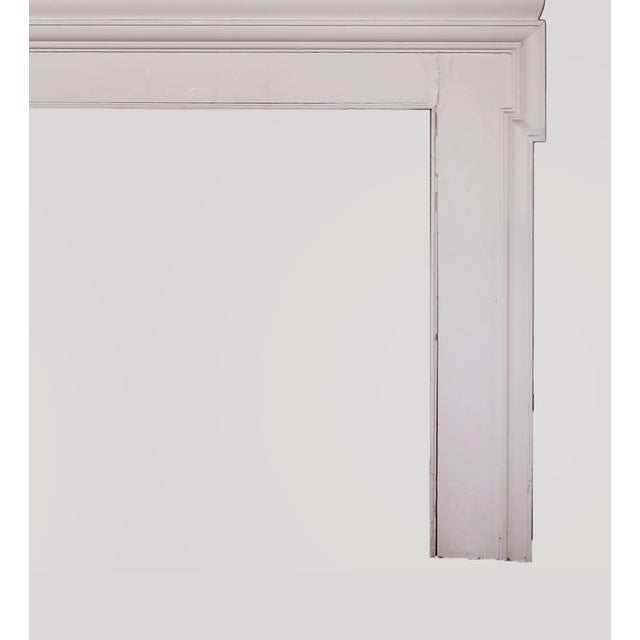Early 20th Century Antique English Mantel With Moulding and Dentil Trim For Sale - Image 5 of 9