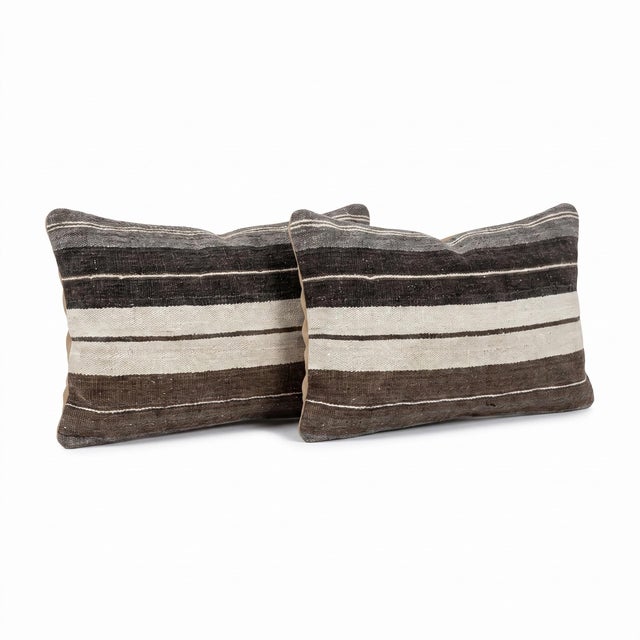 This beautiful 16'' X 24'' pillow cover set was made from authentic Turkish Kilim pieces. Bright colors of wool adorn the...