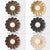Brass Flower Ceiling Light, Mid Century Modern Flush Mount Light, Daisy Ceiling Lamp, Frosted Glass Globe Fixture For Sale - Image 12 of 15