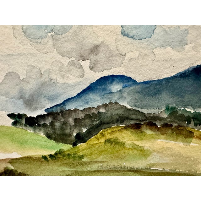 Original watercolor on paper by Henry Emil Salloch, also known as Heinz Emil Salloch, the German-born American artist and...