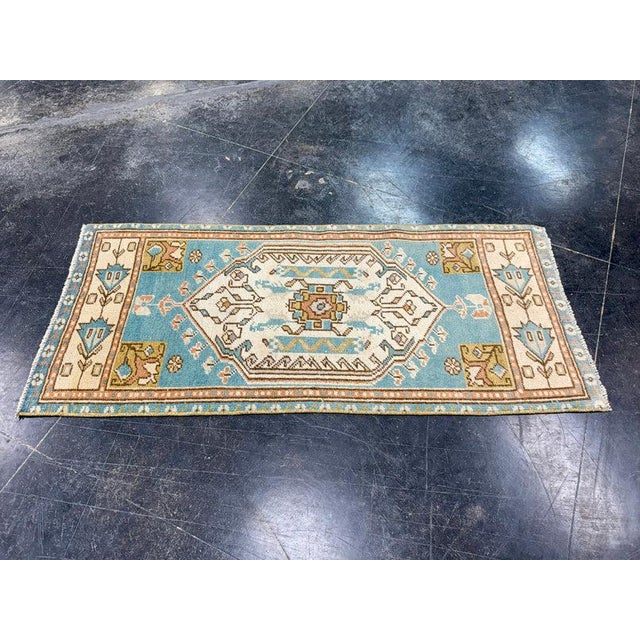 Turkish Oushak Runner Rug 2'9" x 12'3" #17904 For Sale - Image 4 of 8