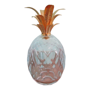 Mario Luca Giusti Ananas Melissa Pineapple Gold Plated Leaves Synthetic Crystal Acrylic Retired