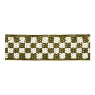 Schumacher Zee Tape Narrow, Olive For Sale