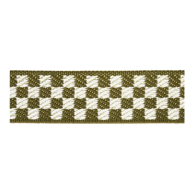 Schumacher Zee Tape Narrow, Olive For Sale