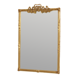 Carvers Guild Carved Bow Top Gold Gilt Wall Mirror