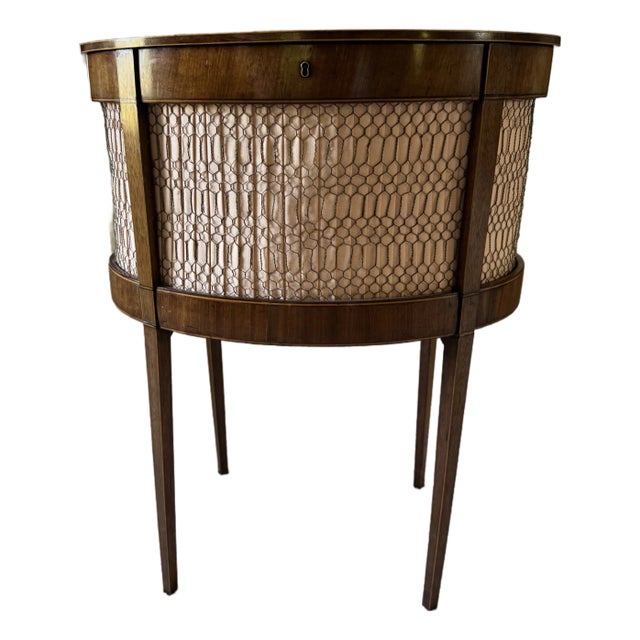 Sheraton Period Mahogany Workbox With Satinwood Circa 1790 For Sale