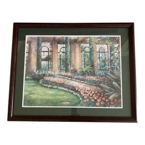 1990s Longwood Gardens, Kenneth Square, Pa. Original Painting, Framed