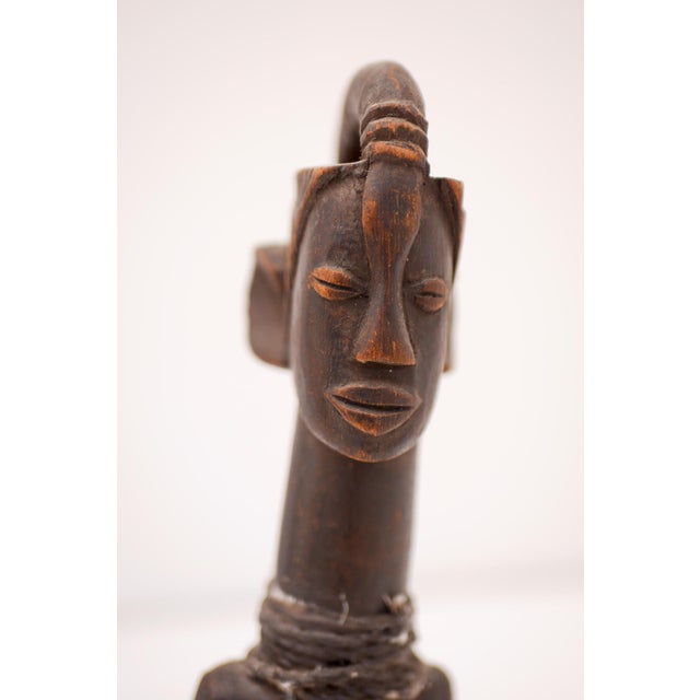 Mid-20th Century Traditional African Hardwood Tribal Nude Female Statues, 1920s, Set of 2 For Sale - Image 10 of 18