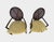 Modern Pair Barbara Barry Oval X-Back Dining Chairs From McGuire For Sale - Image 3 of 6