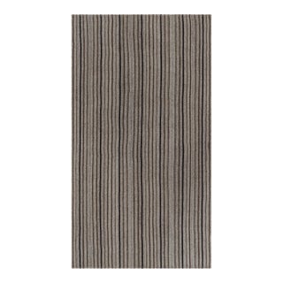 Vintage Palas Bidjari Persian Kilim, Gray Geometric Stripe - Rug & Kilim For Sale