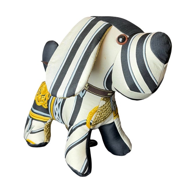 French Hermes Brides De Gala Vintage Silk Scarf Loyal Puppy For Sale - Image 3 of 3
