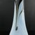 Rare Eisch vase made of light blue glass with a black abstract pattern. Signed Eisch 92 on the bottom. Height 35 cm,...