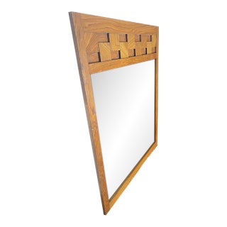 1970s Lane Brutalist Staccato Mirror For Sale