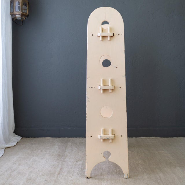 Arts and Crafts Painted Bookshelf With Roycroft Style Peg Construction For Sale - Image 9 of 18