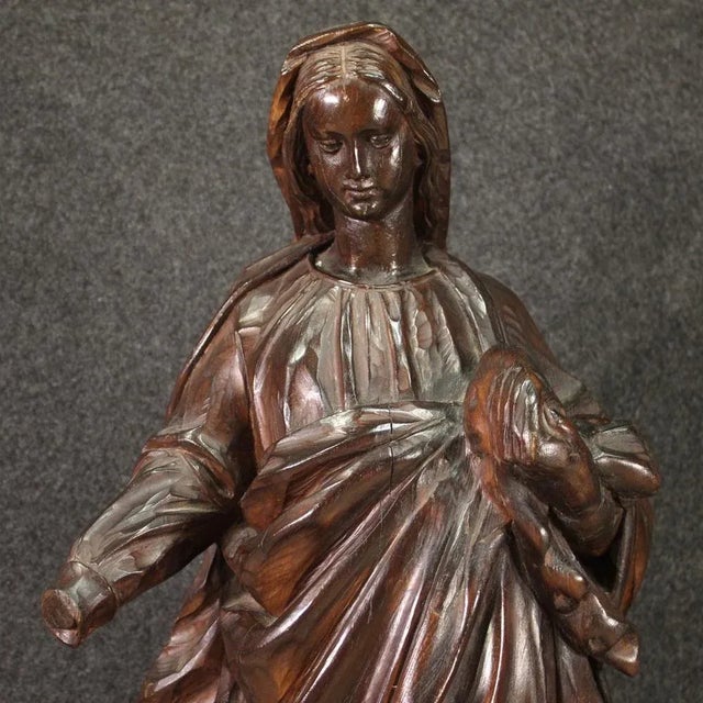 Religious Sculpture, 1850, Wood For Sale - Image 11 of 13