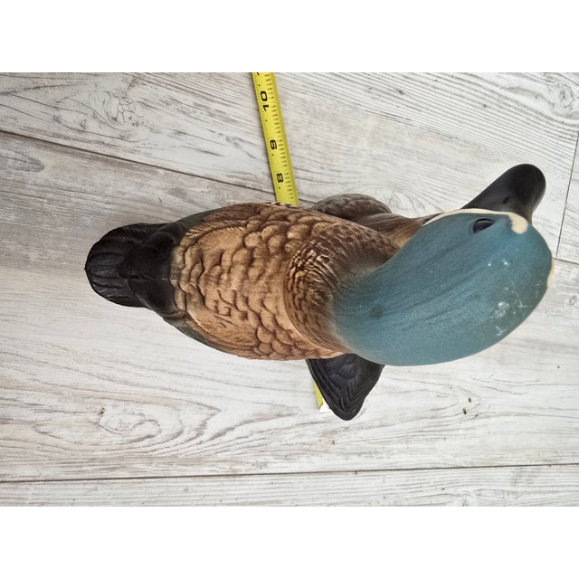 Vintage 1980 Jim Beam Ducks Unlimited "Blue-Winged Teal" Ceramic Whiskey DecanterDescription For Sale - Image 11 of 12