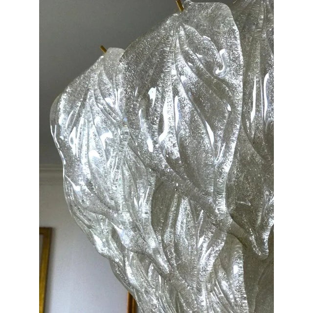 Italian Modern Murano Glass Polar Chandeliers, 1970s, Set of 2 For Sale - Image 6 of 18