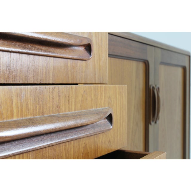 Brown Vintage Teak Sideboard from G-Plan, 1960s For Sale - Image 8 of 9