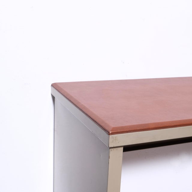 Brown Vintage Typing Table and Desk by Trau Torino, 1950s For Sale - Image 8 of 18