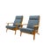 GE 290 Armchairs by Hans Wegner for Getama, 1960s, Set of 2 For Sale