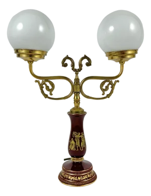 Vintage Table Lamp with Metal Base