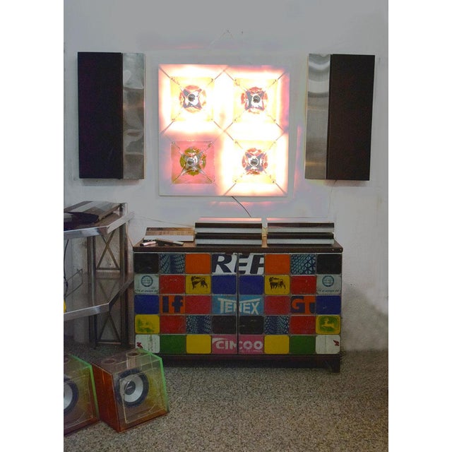 Large Murano Glass 4-Light Wall Sconce from Mazzega, 1970s For Sale - Image 6 of 11