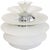 Poul Henningsen Snowball lamp with white metal shades. The lamp is from the 2010s and appears in great condition with a...