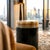 Round Black Marble and Onyx Side Table by Forzini, in New conditions. Designed from 2000