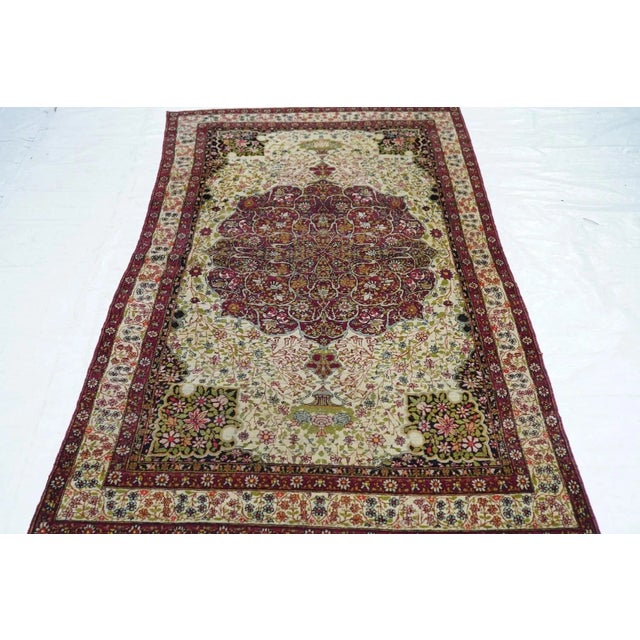 Textile Antique Lavar Kerman Rug 3'8'' x 6'9'' For Sale - Image 7 of 10