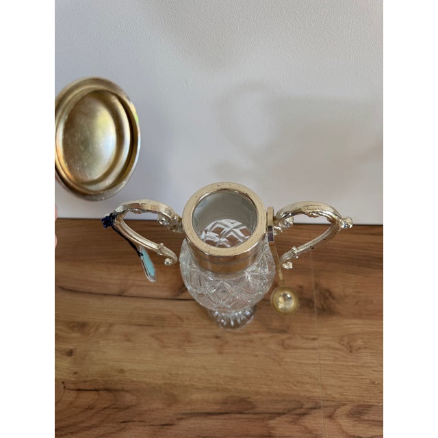 Vintage Silver-Plated Liqueur Decanter For Sale - Image 3 of 6