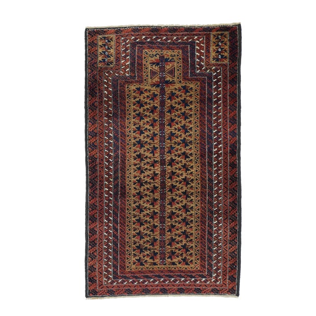 Vintage Balouch Rug 3'0'' X 5'4'' For Sale