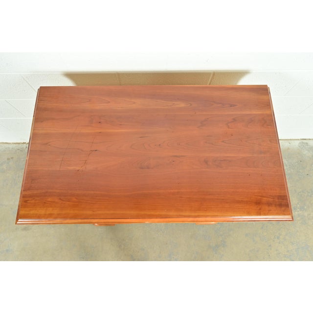 Harden Furniture Georgian Solid Cherry Wood Three-Drawer Block Front Dresser or Chest of Drawers For Sale - Image 12 of 15