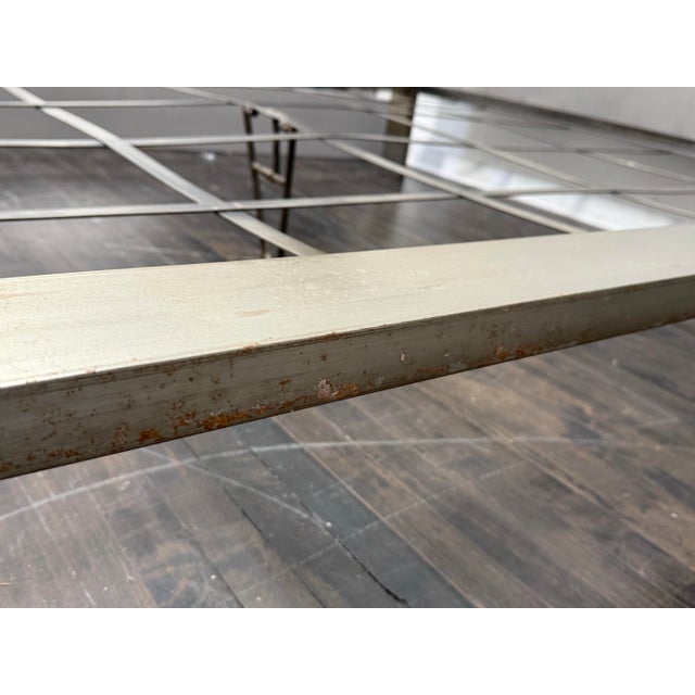 Queen Size Industrial Steel Bed Frame For Sale In San Francisco - Image 6 of 12