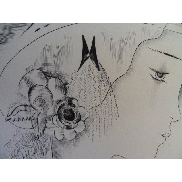 Mily Possoz, Portrait de jeune fille, Etching For Sale - Image 4 of 7