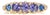 1.51ct Mixed Sapphire Estate Ring With 5 Natural Sapphires in Solid 18k Gold, Size 8 For Sale