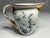 Art Nouveau Antique Blue Floral Transferware Pitcher - Gold Gilt Accents c. 1904 For Sale - Image 3 of 10