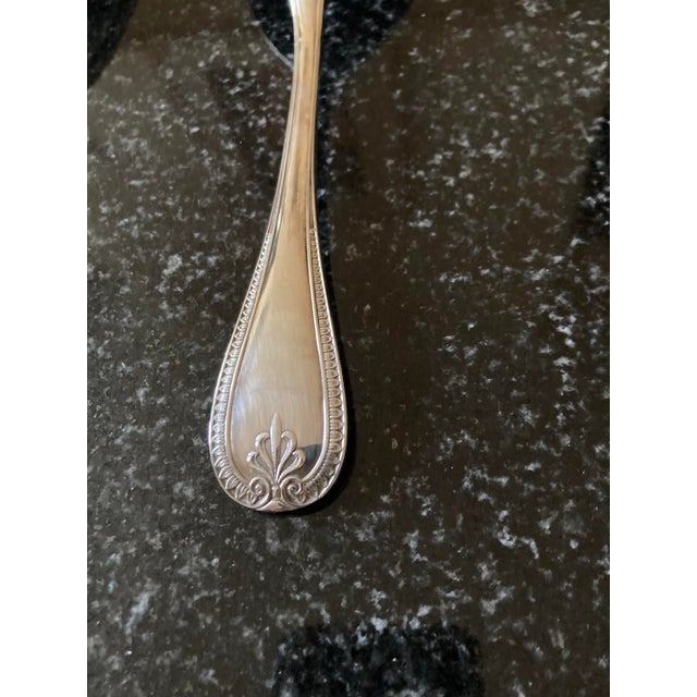 1980s Christofle Pair of Large Silver Plated Serving Ladles "Malmaison" Collection For Sale In Washington DC - Image 6 of 6