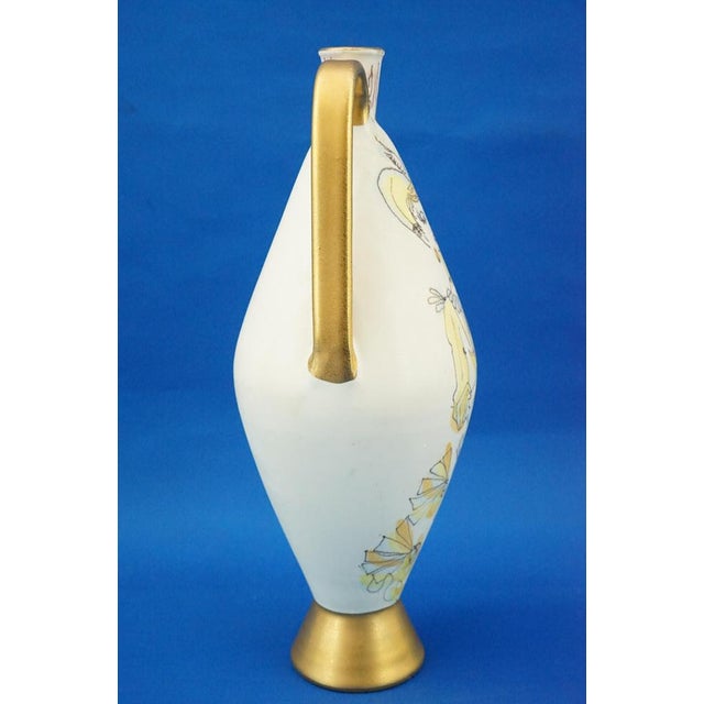 Mid-Century Modern Vintage Ceramic Vase by Domenico Rambelli for Miramare, Italy, 1950s For Sale - Image 3 of 18