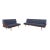 1950s Danish Modern Teak Sectional Sofa by Peter Hvidt- Set of 2 For Sale