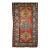 Vintage Handwoven Caucasian Kazak Rug, Geometric Pattern, Red & Ivory, 4' x 7' For Sale