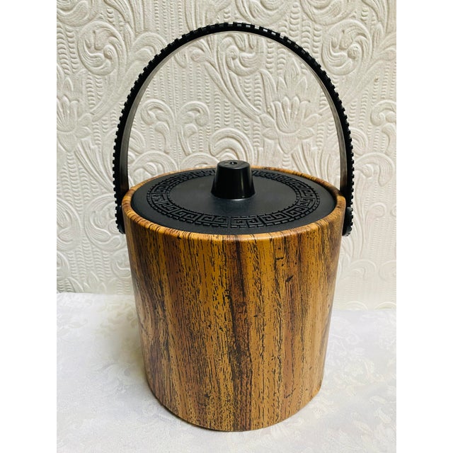 Copper Mid Century Modern Greek Key Ice Bucket For Sale - Image 8 of 8