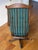 Heywood-Wakefield Danish Tufted Swivel Lounge Chair & Pleated Ottoman in Emerald Tweed 1960's For Sale - Image 11 of 16