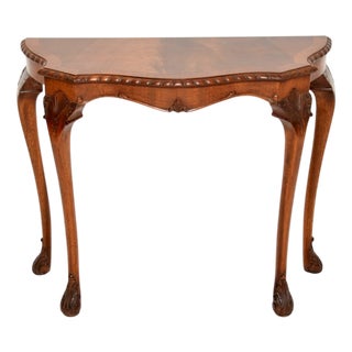 Queen Anne Style Console Table, 1930 For Sale