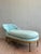 Vintage Regency Tufted Jacquard Chaise Lounge For Sale - Image 4 of 12
