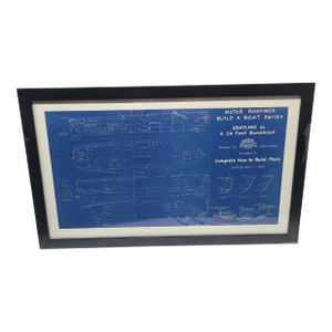 Boat Blueprint of the "Grayling JR" from Motor Boating Publications