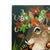 2020s Small Woodland Creature Painting in Green, Red and Brown For Sale - Image 5 of 6