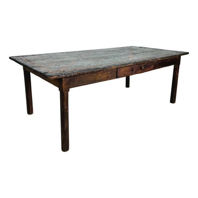 Antique Pine Farmhouse Table 17/18c For Sale