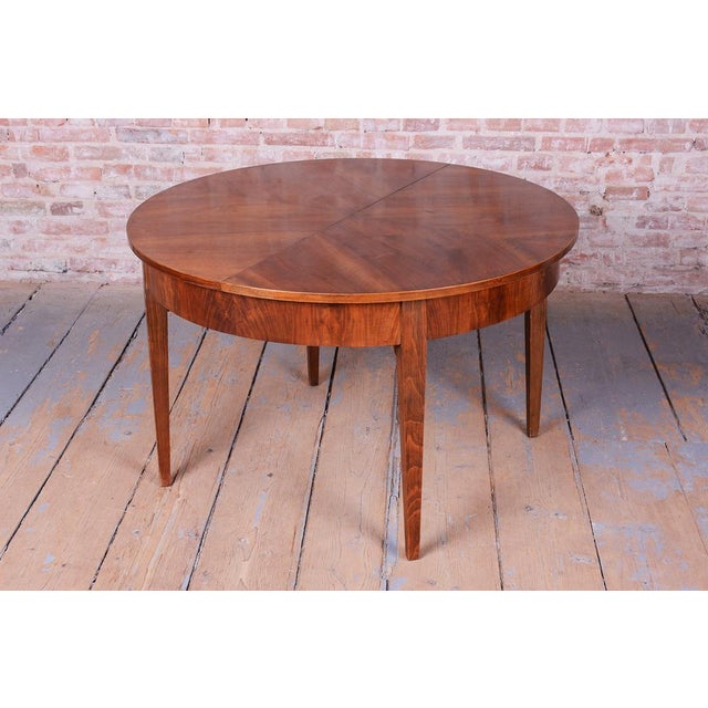 Art Deco Extendable Dining Table in Walnut, Czech, 1920s For Sale - Image 16 of 18
