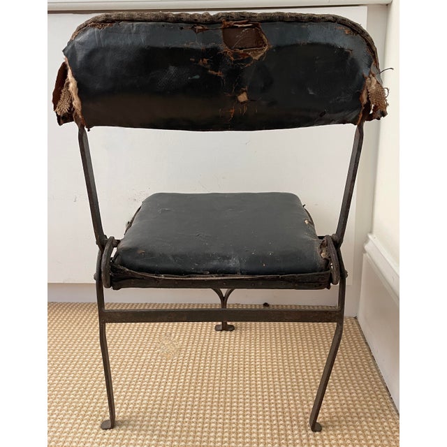 Black Circa 1920s French Jump Seat For Sale - Image 8 of 10