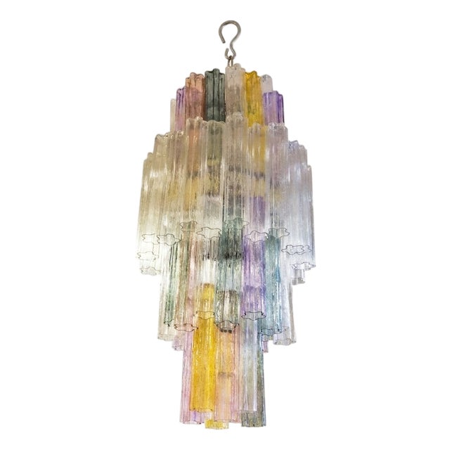 Vintage Murano Glass Chandelier, 1960s For Sale